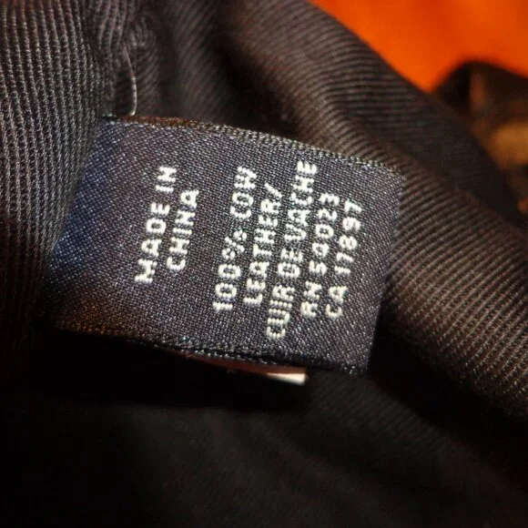 Banana Republic 100% Cow Leather Boho Handbag Black Inner Zip Pocket - Picture 15 of 15